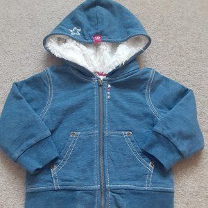 Girls Gap Lined Hoodie